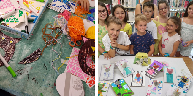Ateliers créatifs pour les enfants de 6 à 11 ans pendant les vacances à Mussidan !